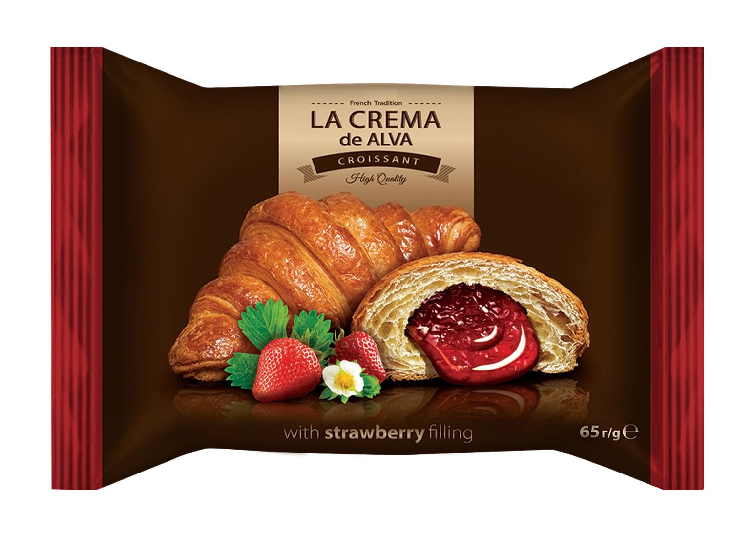 Croissant jordgubb 24×65 g